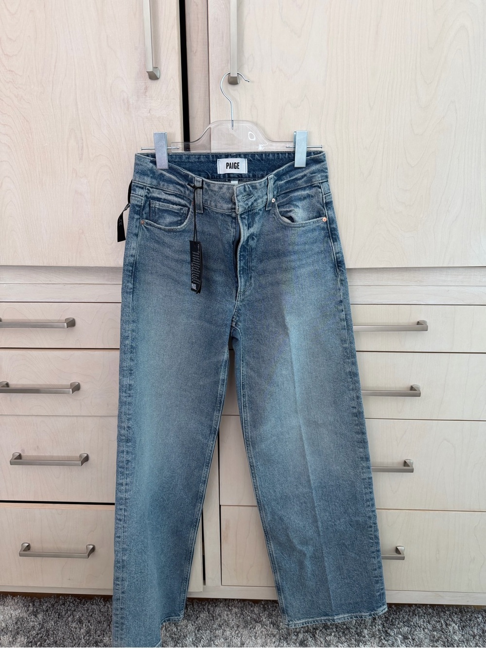 PAIGE High Rise Wide-Leg Jeans